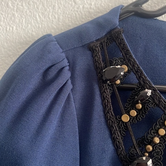 Laundry Shelli Segal beaded embroider dress women's size 4 - Picture 9 of 9